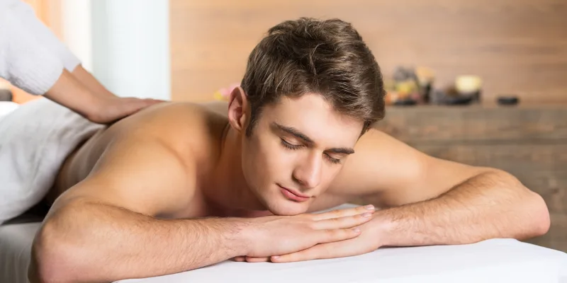 Massage therapy session at Oasis Beauty Spa